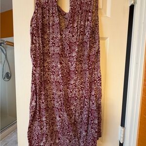 Old Navy Maroon Floral Dress